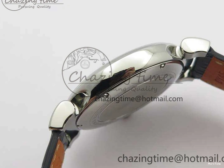 MIROTIME 0512 MoistureWicking Da Vinci IW356601 SS MKF 1:1 Best Edition Blue Dial On Black Leather Strap A 7233